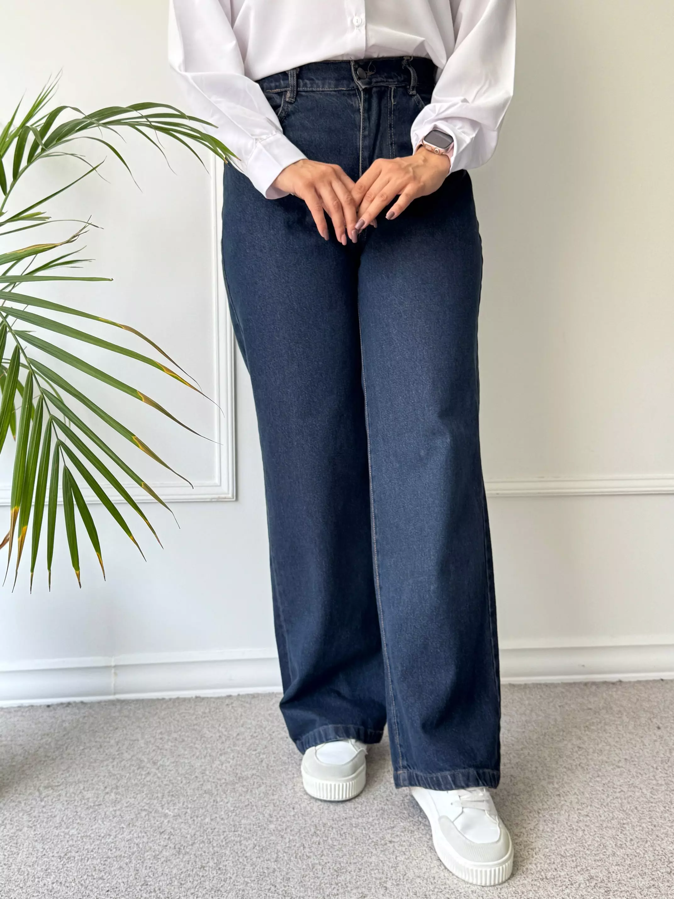 شلوار جین نیم بگ